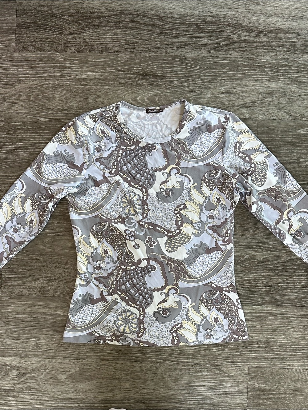 Jmclaughlin paisley 3/4 sleeve top Size XS